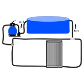 Соларен панел за отопление за басейн, 75x75 см - Thumbnail 10