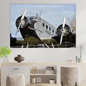 Реставриран стар самолет - картина пано за стена - Thumbnail 1