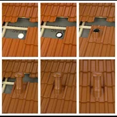 Комплект керемида отдушник DuroVent тъмнокафяв BRAMAC - Thumbnail 5