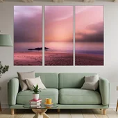 Красив изгрев на плажа - картина пано за стена - Thumbnail 2