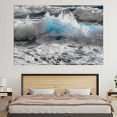 Вълни в океана - картина пано за стена - Thumbnail 1