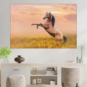 Красив кон в ливада - картина пано за стена - Thumbnail 1