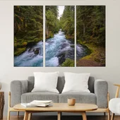 Река в гората - картина пано за стена - Thumbnail 2