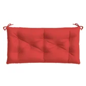 Възглавници за градински пейки 2 бр червено 100x50x7 см плат - VL361665 - Thumbnail 5