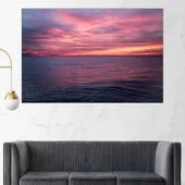 Изгрев над морски хоризонт - картина пано за стена - Thumbnail 1
