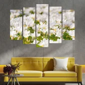 Поляна с бели мизухари - картина пано за стена - Thumbnail 3