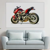 Спортен мотоциклет - картина пано за стена - Thumbnail 1