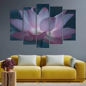 Цъфнал розов лотос - картина пано за стена - Thumbnail 3