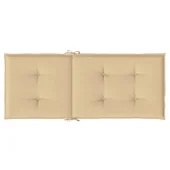 Възглавници за стол 2 бр меланж бежови 120x50x4 см плат - VL4002421 - Thumbnail 7