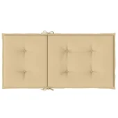 Възглавници за столове 2 бр меланж бежови 100x50x4 см плат - VL4002454 - Thumbnail 7