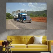 Камион цистерна на път - картина пано за стена - Thumbnail 1