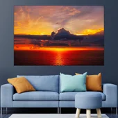 Залез в открито море - картина пано за стена - Thumbnail 1