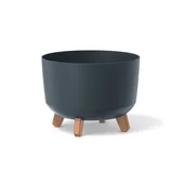 Кашпа ∅29 см антрацит Gracia PROSPERPLAST - Thumbnail 1