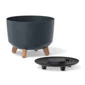 Кашпа ∅29 см антрацит Gracia PROSPERPLAST - Thumbnail 2