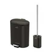 Кошче за баня и четка за тоалетна черни ICA 8355B INTER CERAMIC - Thumbnail 1