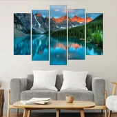 Езерото Луис в Канада - картина пано за стена - Thumbnail 3