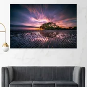 Изгрев над дюните - картина пано за стена - Thumbnail 1