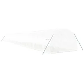 Оранжерия със стоманена рамка бяла 72 м² 24x3x2 м - Thumbnail 5