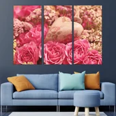 Рози и сърце - картина пано за стена - Thumbnail 2