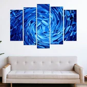 Фон синя спирала  - картина пано за стена - Thumbnail 3