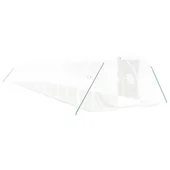 Оранжерия със стоманена рамка бяла 54 м² 18x3x2 м - Thumbnail 1