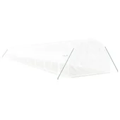 Оранжерия със стоманена рамка бяла 66 м² 22x3x2 м - Thumbnail 5