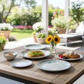 Порцеланов сервиз за хранене 24 части Мозайка TOPRAKSAN - Thumbnail 4