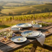 Порцеланов сервиз за хранене 24 части Мозайка TOPRAKSAN - Thumbnail 5