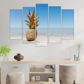 Ананас на пясъка - картина пано за стена - Thumbnail 3