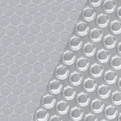 Покривало за басейн, сребристо, 732x366 см, PE - Thumbnail 2