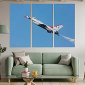 Висш пилотаж с f-16 - картина пано за стена - Thumbnail 2
