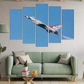 Висш пилотаж с f-16 - картина пано за стена - Thumbnail 3