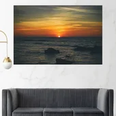 Зелез над океански скали - картина пано за стена - Thumbnail 1