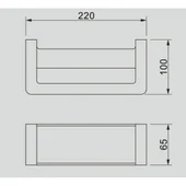 Поставка за хавлия Елинор   ICA 5560B INTER CERAMIC - Thumbnail 2