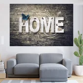 Декорация HOME с пеперуда - картина пано за стена - Thumbnail 1