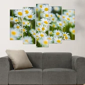 Поляна с бели маргаритки - картина пано за стена - Thumbnail 3