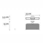 Двойна сапунерка за баня тип мрежа Quattro KAPITAN - Thumbnail 2