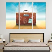 Куфар за пътуване - абстракция мечта - картина пано за стена - Thumbnail 2