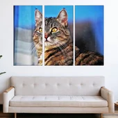 Портрет на улична котка - картина пано за стена - Thumbnail 2