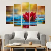 Разцъфнала водна лилия - картина пано за стена - Thumbnail 3