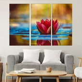 Разцъфнала водна лилия - картина пано за стена - Thumbnail 2