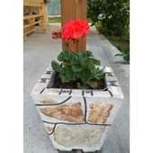 Каменна саксия мини малка Стандарт 30x30x40 см - Thumbnail 1