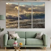 Океански вълни и небе - картина пано за стена - Thumbnail 2