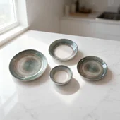 Порцеланов сервиз за хранене 24 части Морски пейзаж TOPRAKSAN - Thumbnail 2