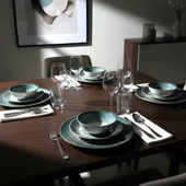 Порцеланов сервиз за хранене 24 части Морски пейзаж TOPRAKSAN - Thumbnail 7