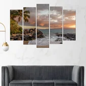Самотен плаж - картина пано за стена - Thumbnail 3