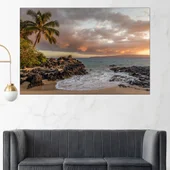 Самотен плаж - картина пано за стена - Thumbnail 1