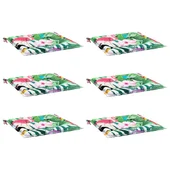 Възглавници за градински столове 2 бр шарени 40x40x4 см плат - VL361019 - Thumbnail 3