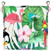 Възглавници за градински столове 2 бр шарени 40x40x4 см плат - VL361019 - Thumbnail 6