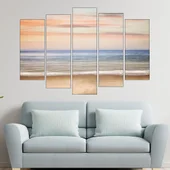 Сутрин на морското крайбрежие - картина пано за стена - Thumbnail 3